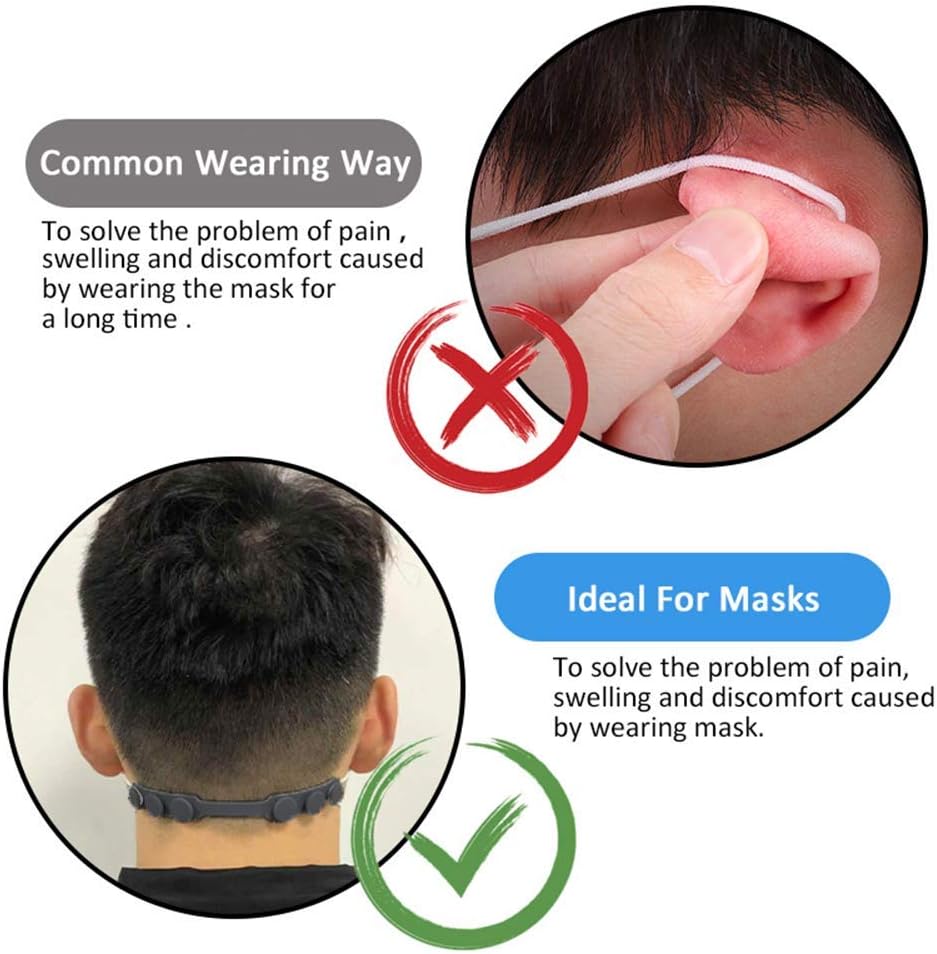 4 Pcs Silicone Ear Savers for  - Mask Ear Saver Strap avaliação e preço