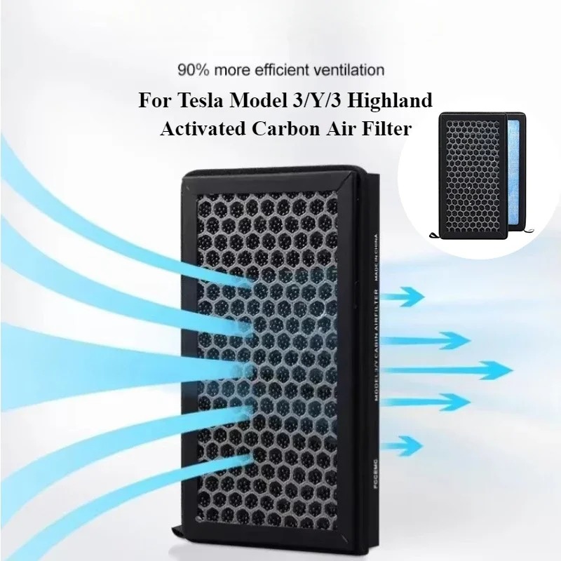 For Tesla Model 3/Y/3 Highland - Filter Replacement N95 avaliação e preço