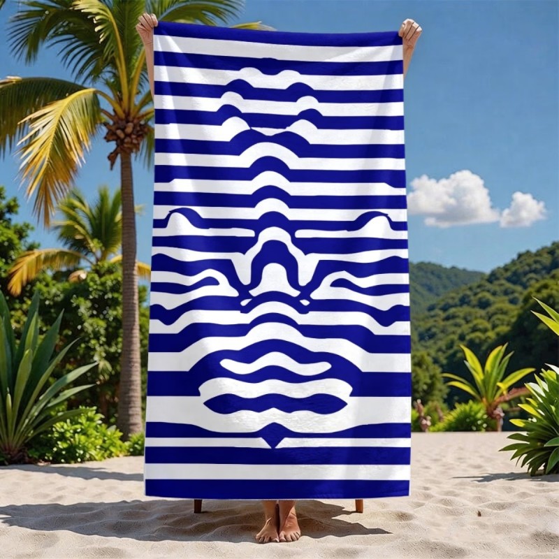 Large Abstract Striped Face Be - Cloth Face Mask Washable avaliação e preço