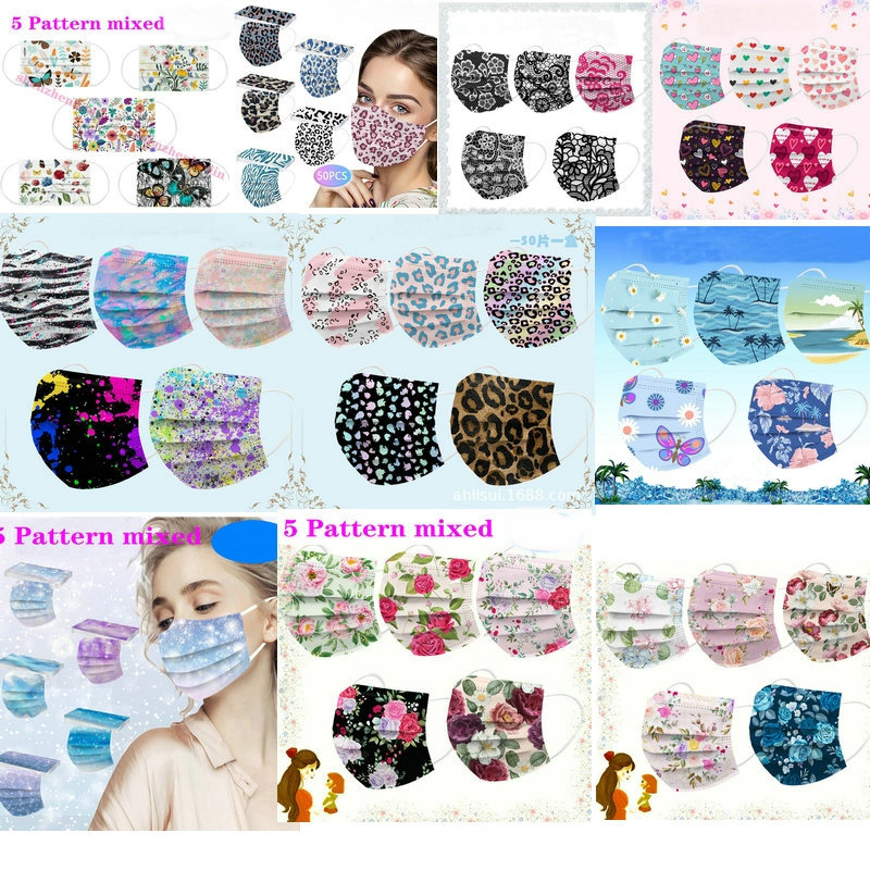 CE Print Beauty Wholesale Fish - Disposable Surgical Mask avaliação e preço
