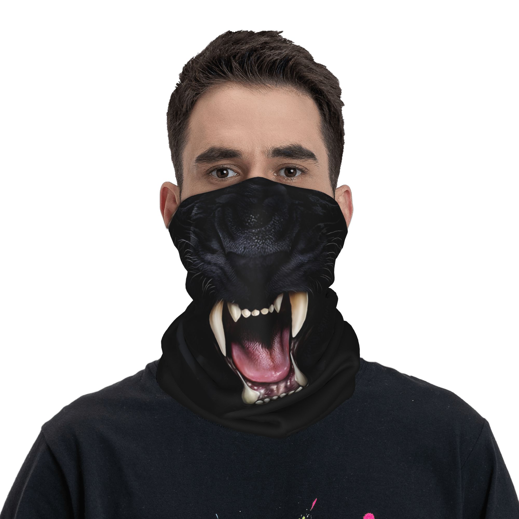 Custom Black Panther Animal He - Neck Gaiter Face Cover avaliação e preço