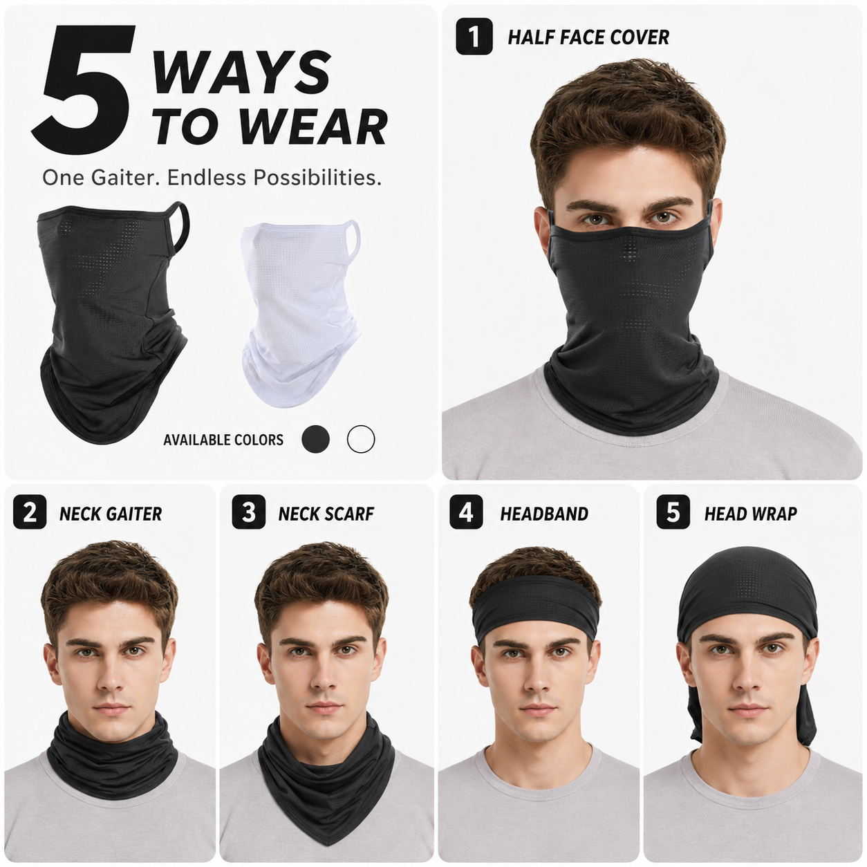 Breathable Quick-Dry Neck Gait - Respirator Half Face avaliação e preço
