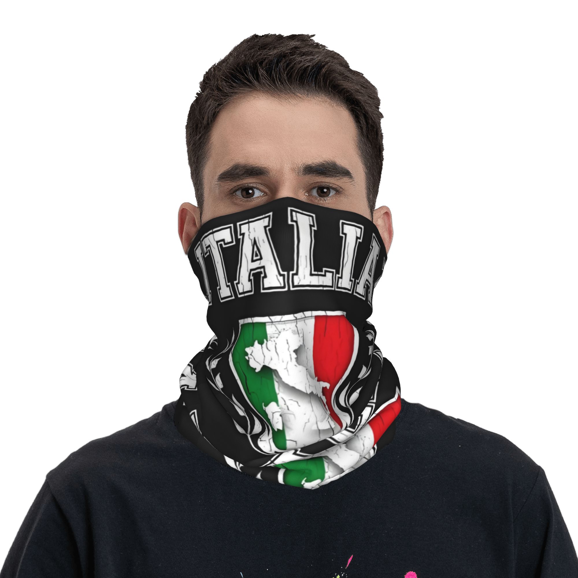 Custom Italy Flag Bandana Neck - Neck Gaiter Face Cover avaliação e preço