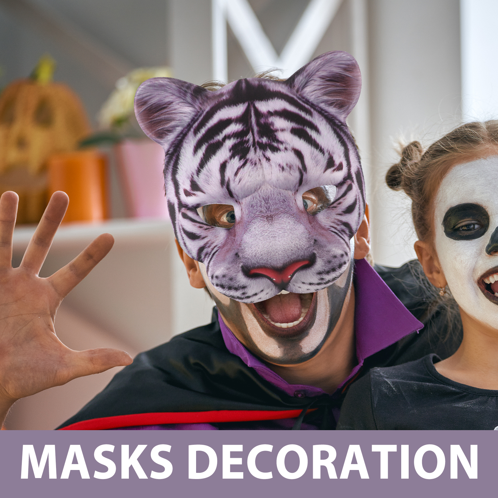 Tiger Mask 3d Animal Kids Masq - Kids Face Mask avaliação e preço