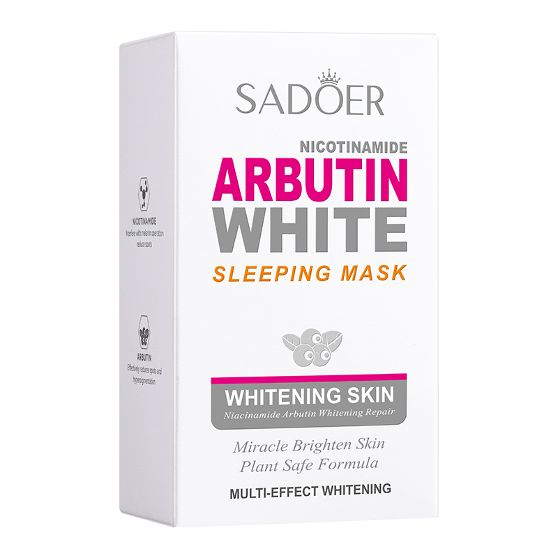 20pcs/box SADOER Arbutin Sleep - Face Mask Storage Box avaliação e preço