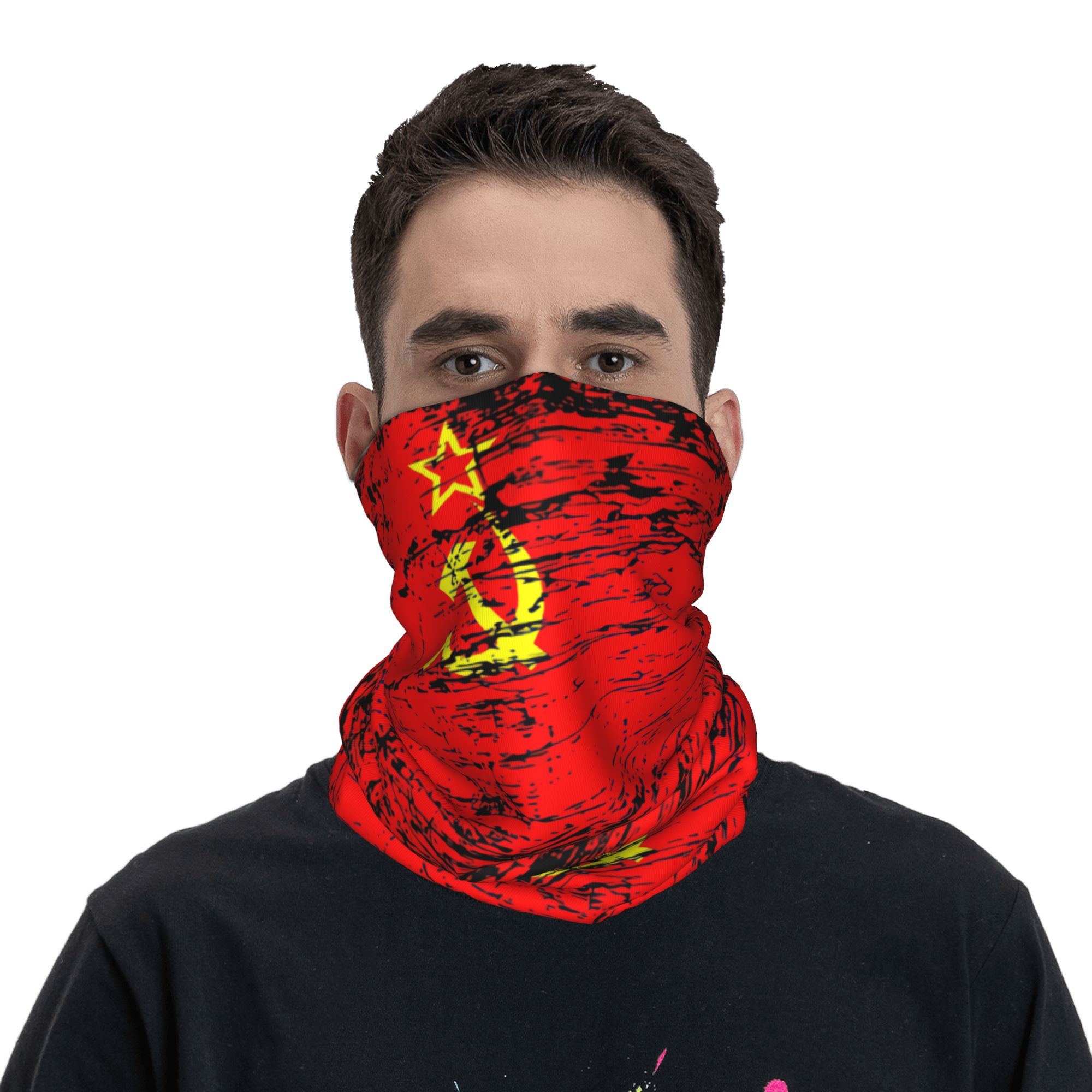 Russian Flag Soviet Union USSR - Neck Gaiter Face Cover avaliação e preço
