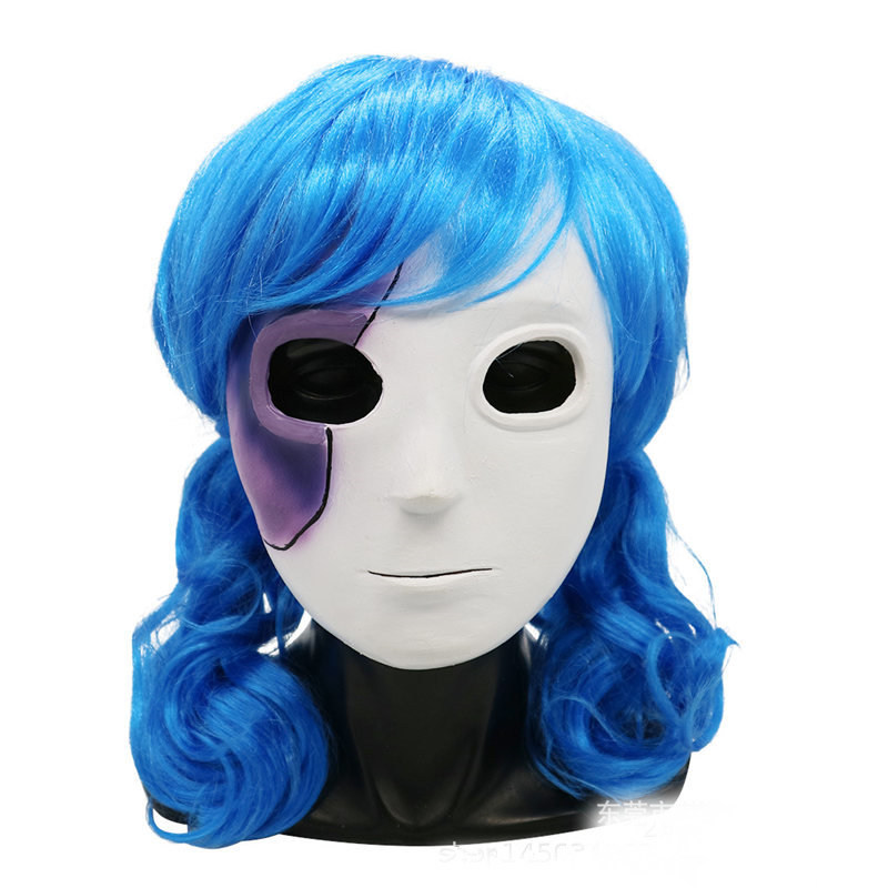 Hot  Anime Game Sally Face Cos - Black Face Mask Pack avaliação e preço