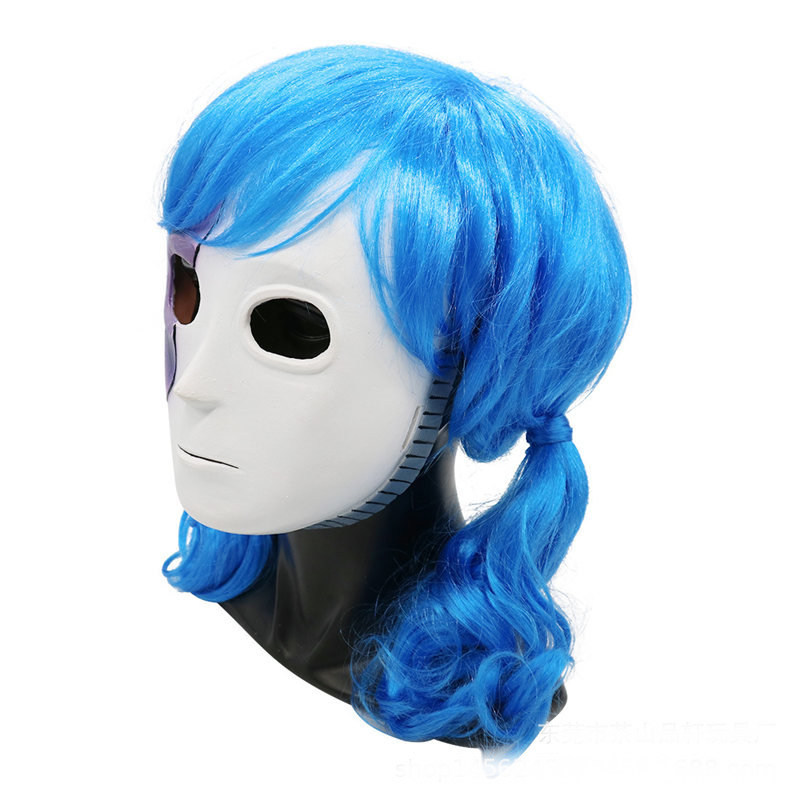 Hot  Anime Game Sally Face Cos - Black Face Mask Pack avaliação e preço
