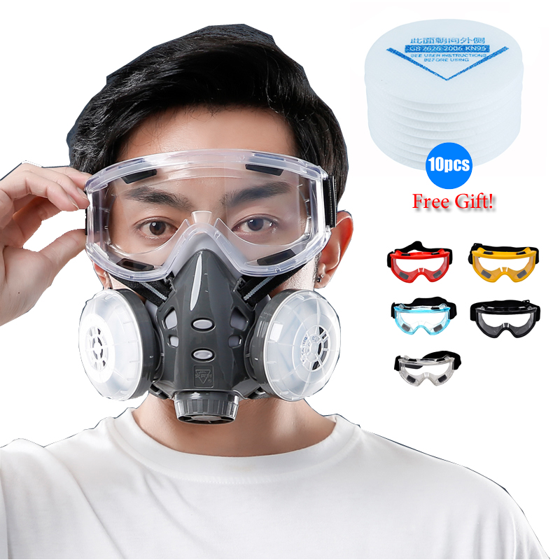 Half Face Dust Mask Safety Gog - Kn95 Respirator Mask avaliação e preço