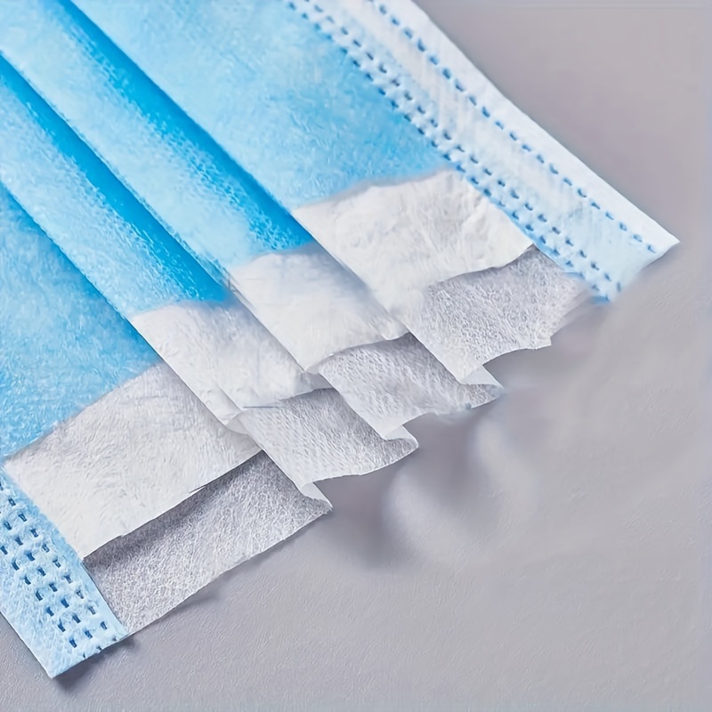 200Pcs Thickened Blue Disposab - Disposable Mask Blue avaliação e preço