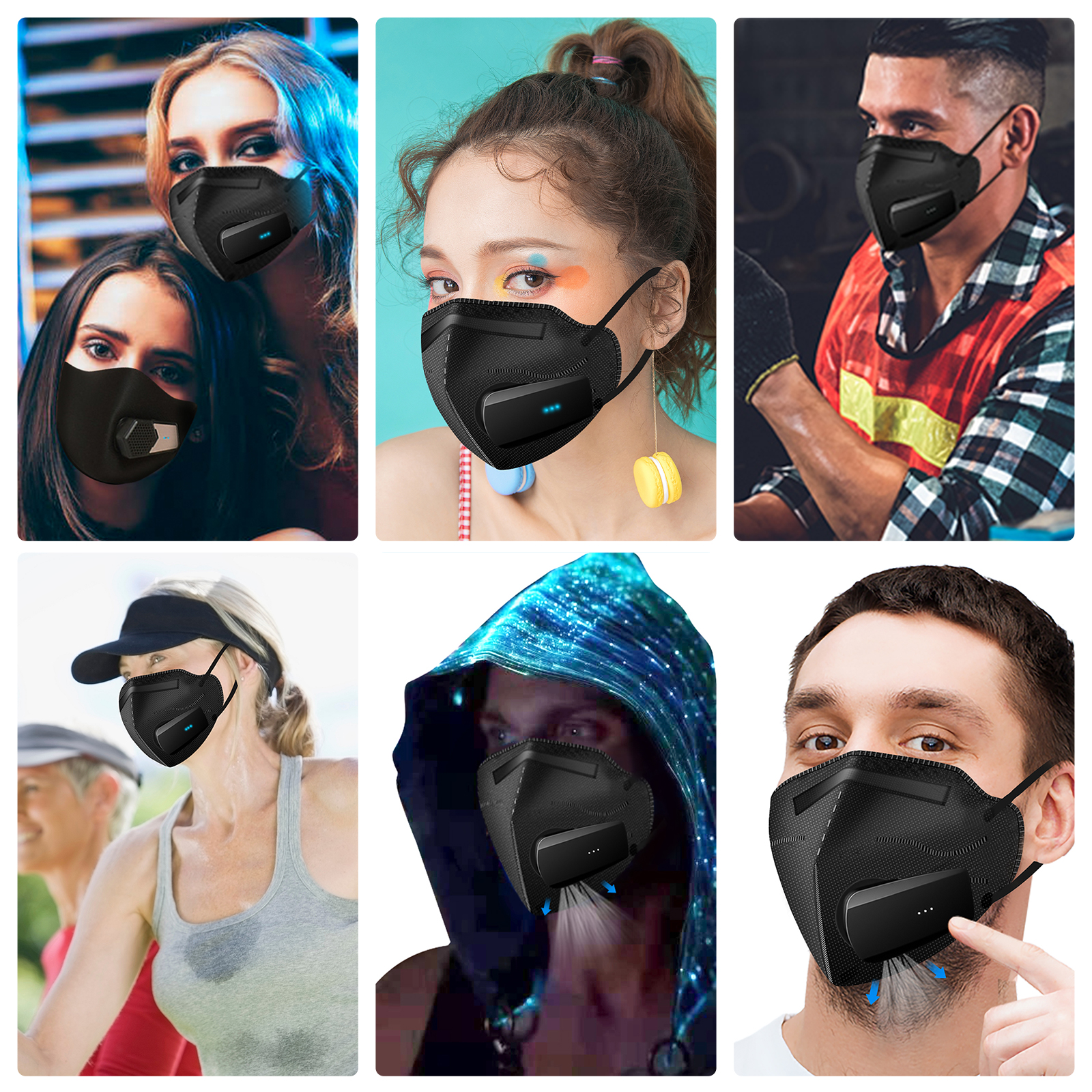 Breathe Easy Rechargeable Elec - Kn95 Respirator Mask avaliação e preço