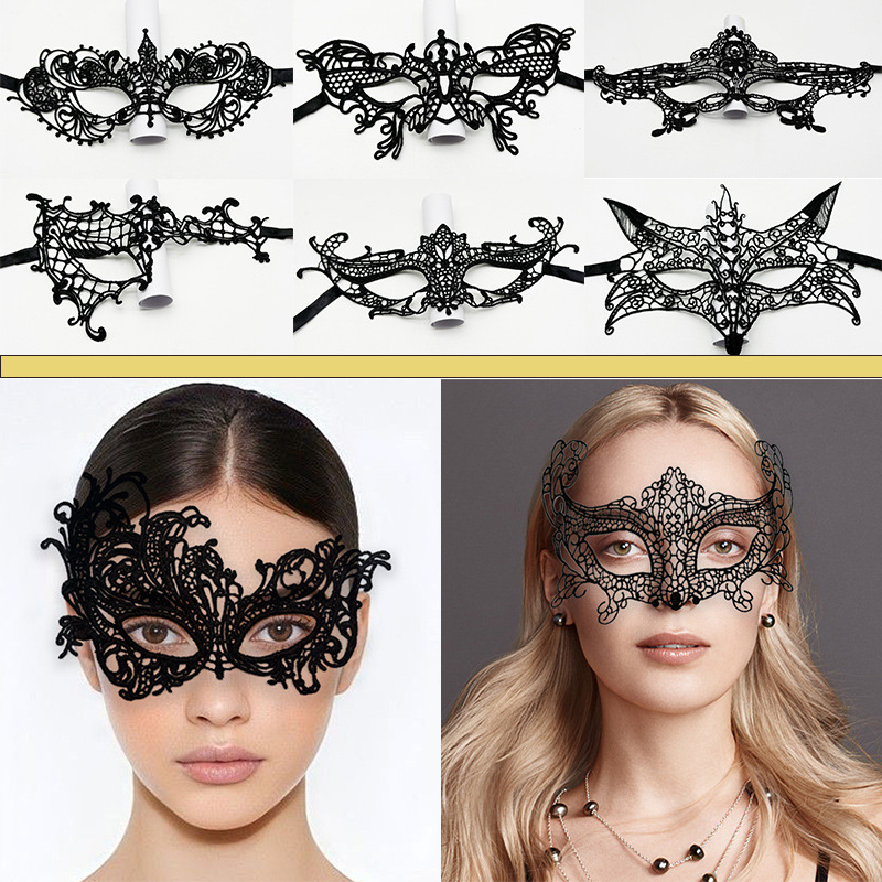 Sexy Women Lace Hollow Masquer - Respirator Half Face avaliação e preço