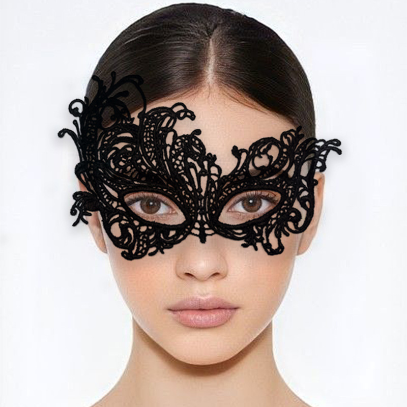 Sexy Women Lace Hollow Masquer - Respirator Half Face avaliação e preço