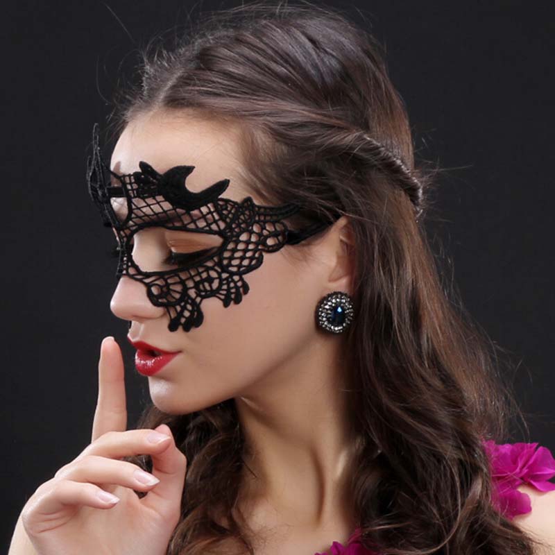 Sexy Women Lace Hollow Masquer - Respirator Half Face avaliação e preço