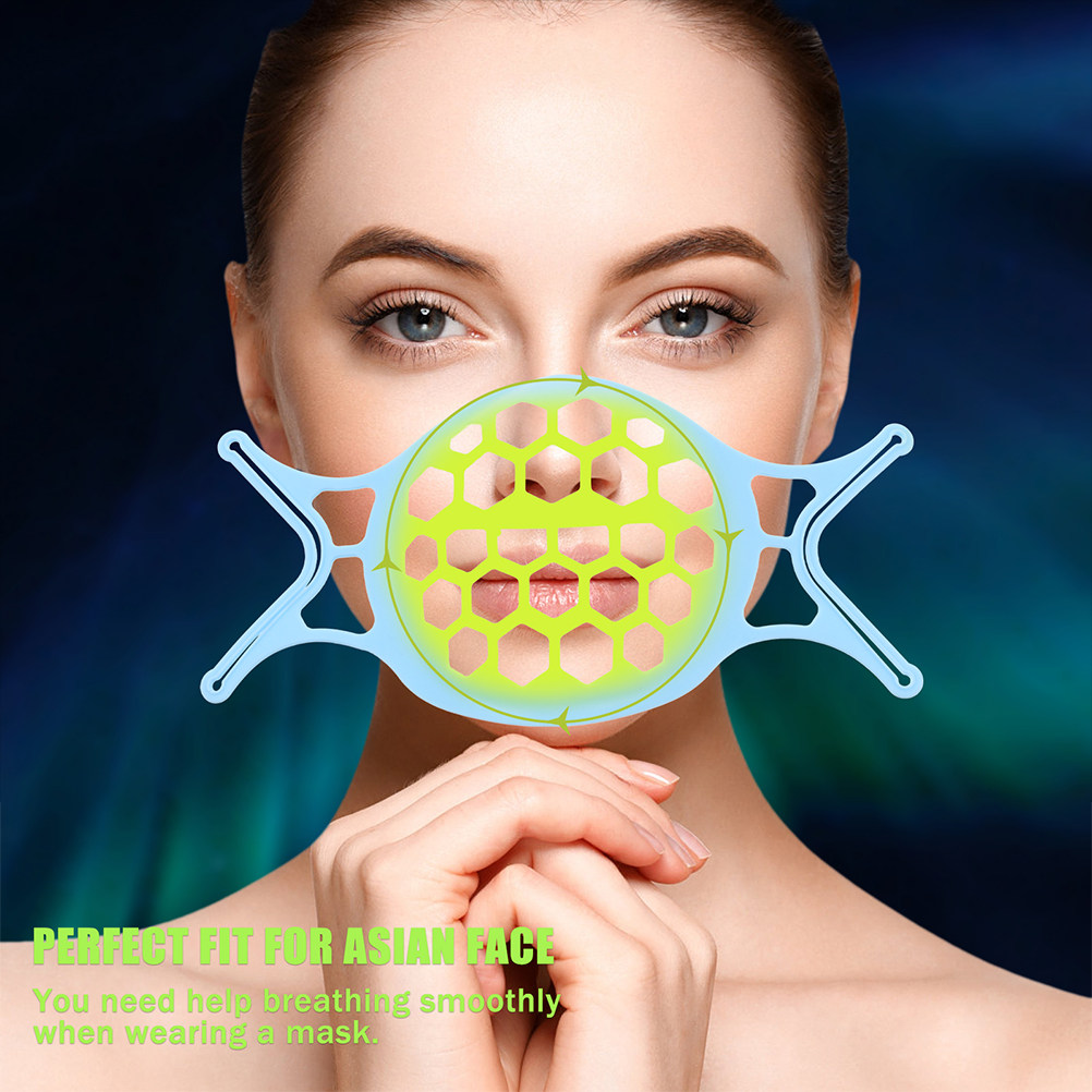 4Pcs Soft Flexible Silicone Ma - Silicone Mask Bracket avaliação e preço