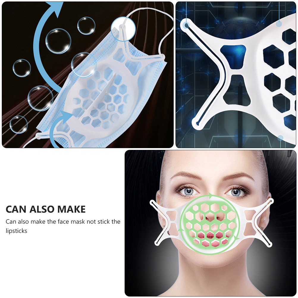4Pcs Soft Flexible Silicone Ma - Silicone Mask Bracket avaliação e preço