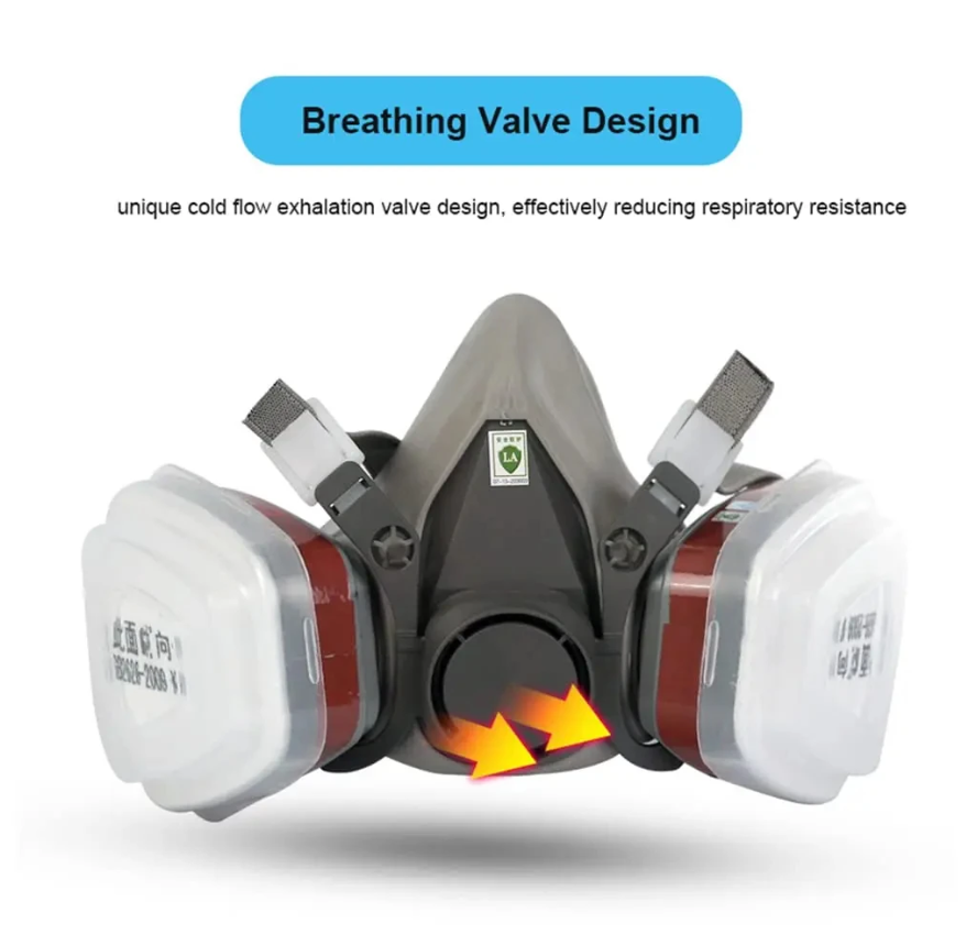 6200 Respirator Dust Gas Mask  - Face Mask Storage Box avaliação e preço