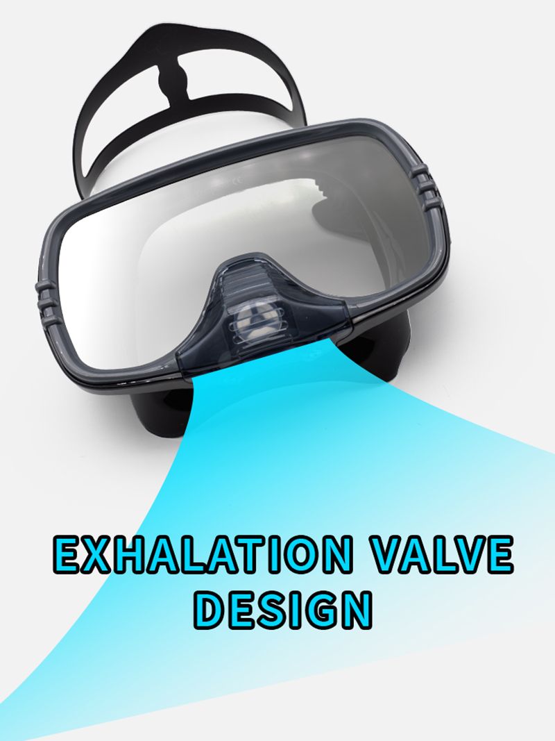 New Large Frame Diving Mask wi - Silicone Mask Bracket avaliação e preço