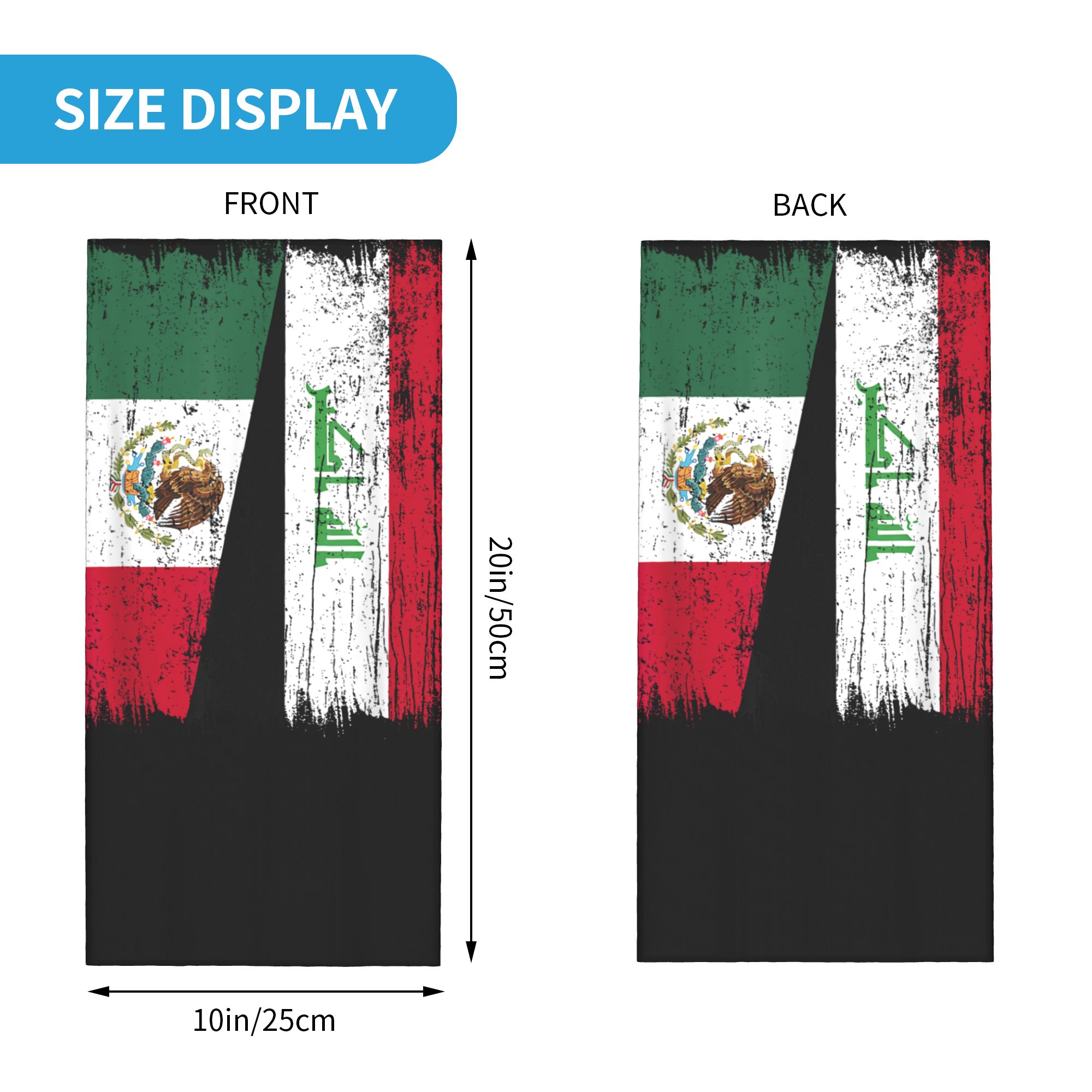 Iraq Flag Merchandise Bandana  - Sports Mask Breathable avaliação e preço
