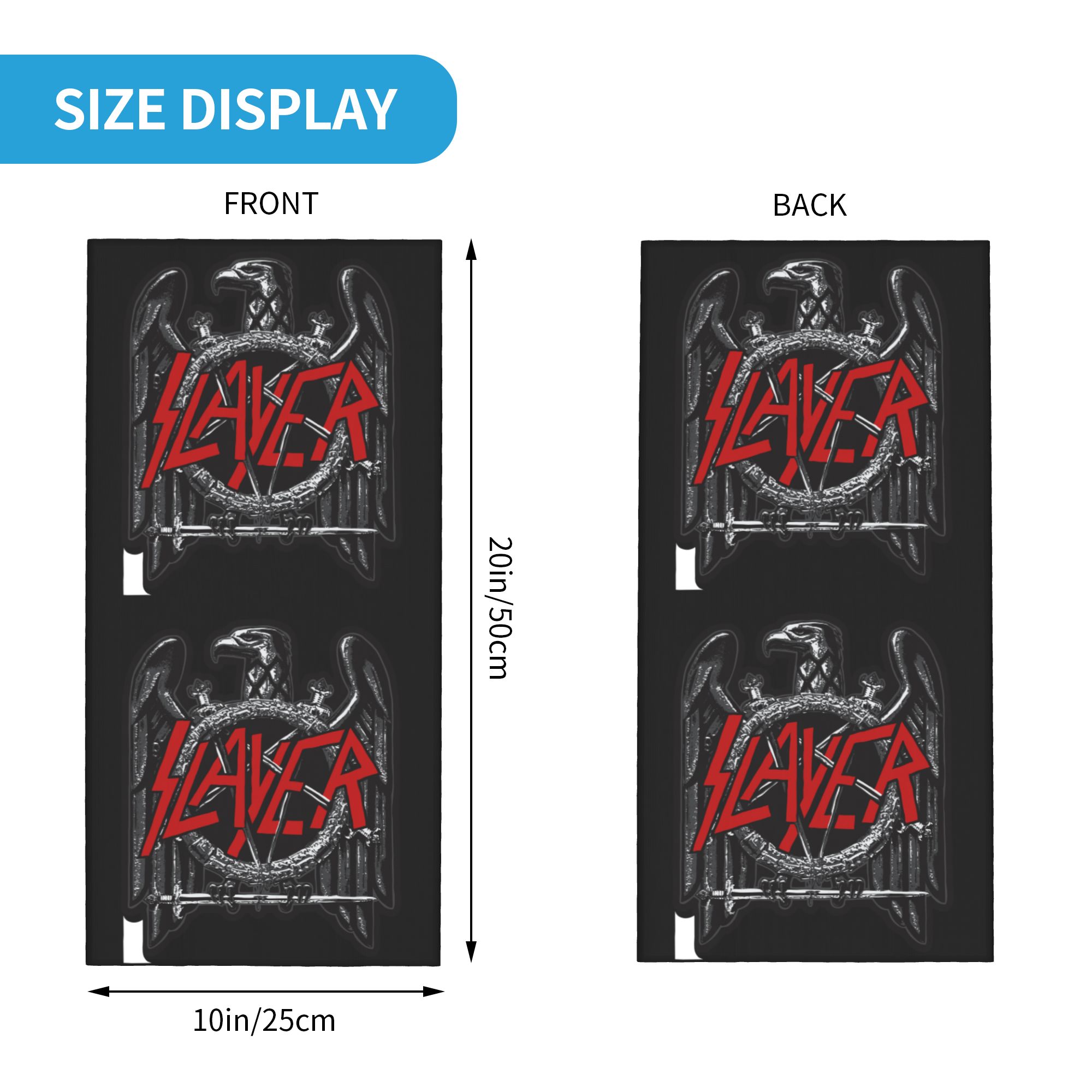 Custom Slayers Logo Bandana Ne - Neck Gaiter Face Cover avaliação e preço