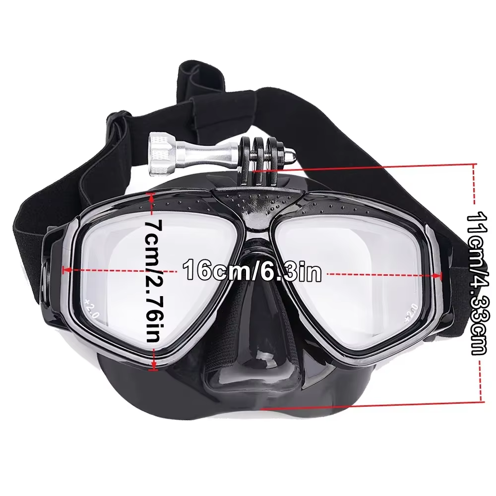 Scuba Diving Mask with Camera  - Mask Lanyard Adjustable avaliação e preço