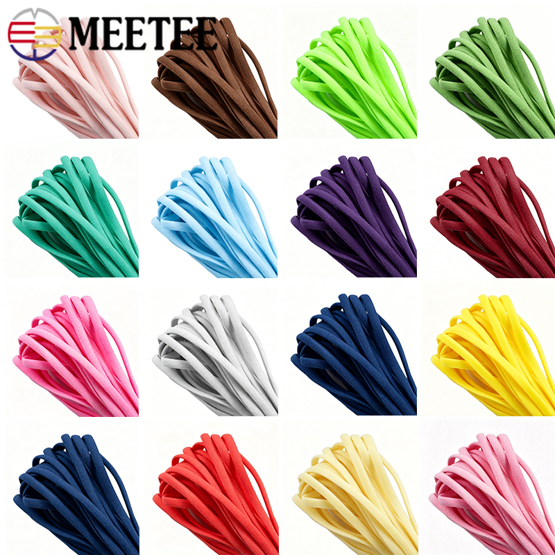 20/30M 3mm 5mm Elastic Cord Ro - Mask Lanyard Adjustable avaliação e preço