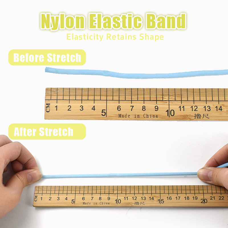 20/30M 3mm 5mm Elastic Cord Ro - Mask Lanyard Adjustable avaliação e preço
