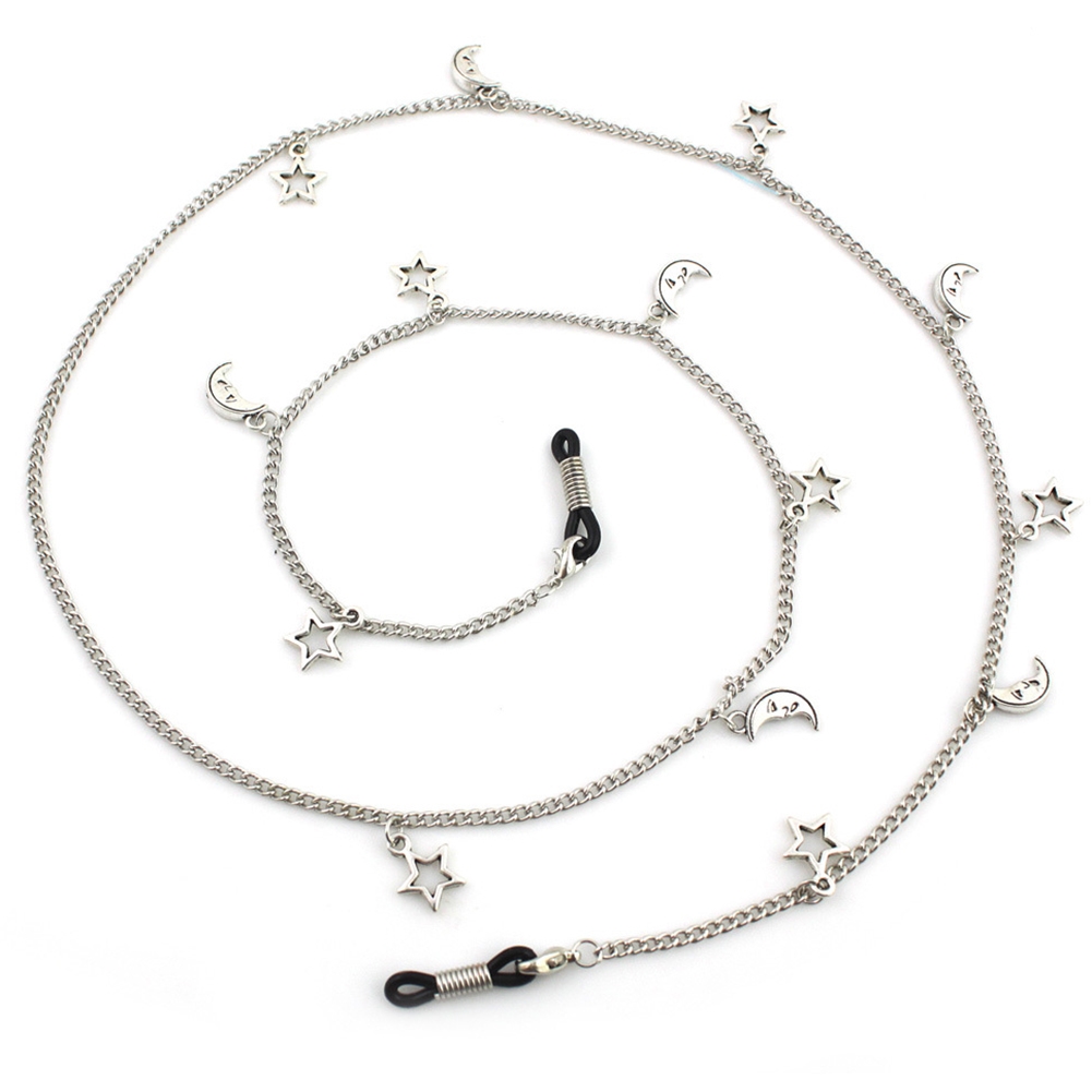 2021 Vintage Fashion Silver co - Mask Chain Holder avaliação e preço