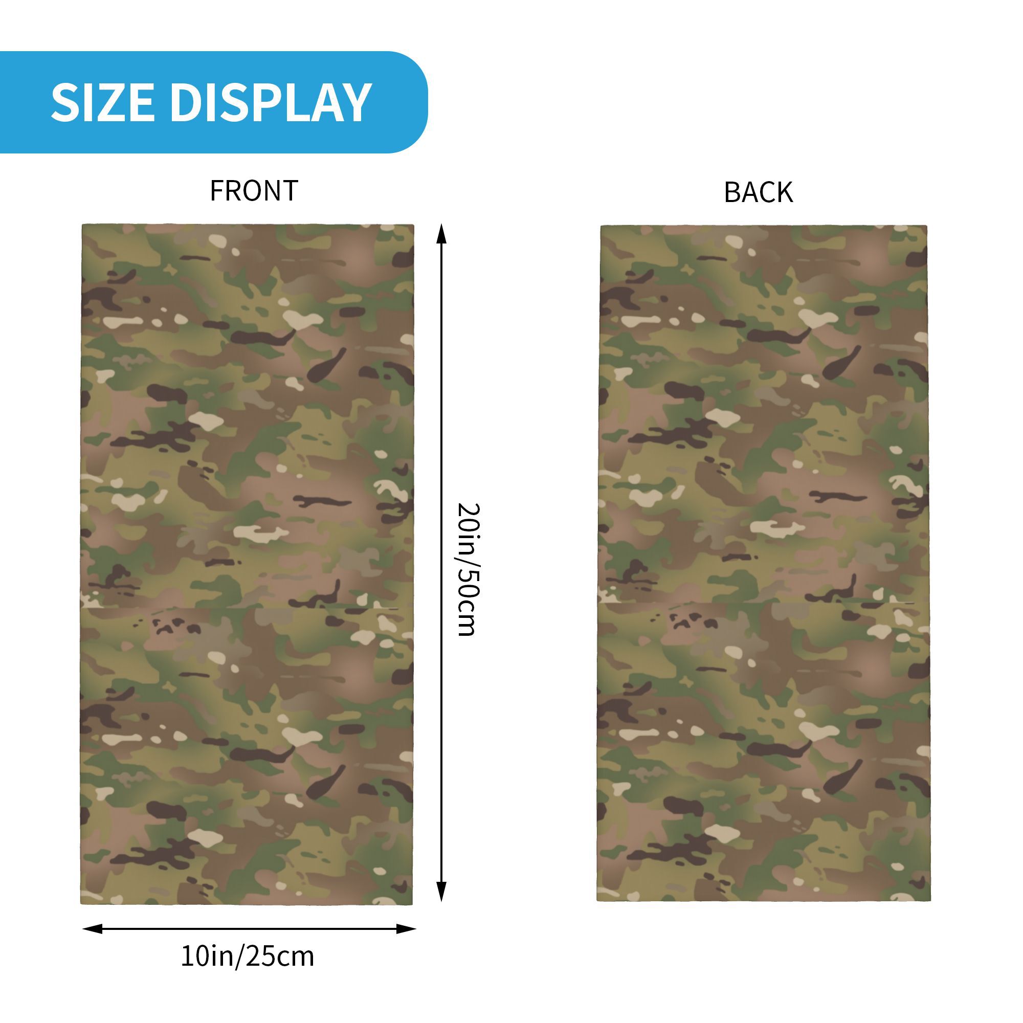 Custom Military Camouflage Pat - Neck Gaiter Face Cover avaliação e preço