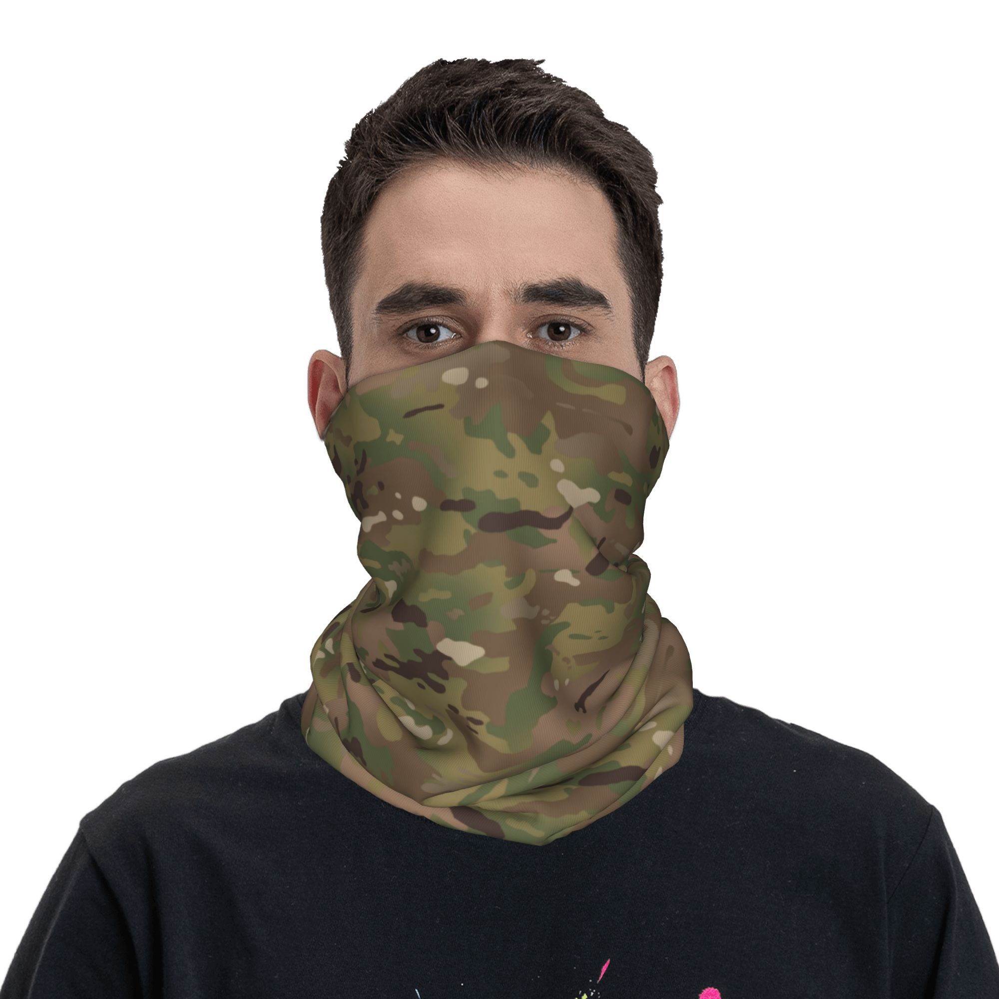 Custom Military Camouflage Pat - Neck Gaiter Face Cover avaliação e preço