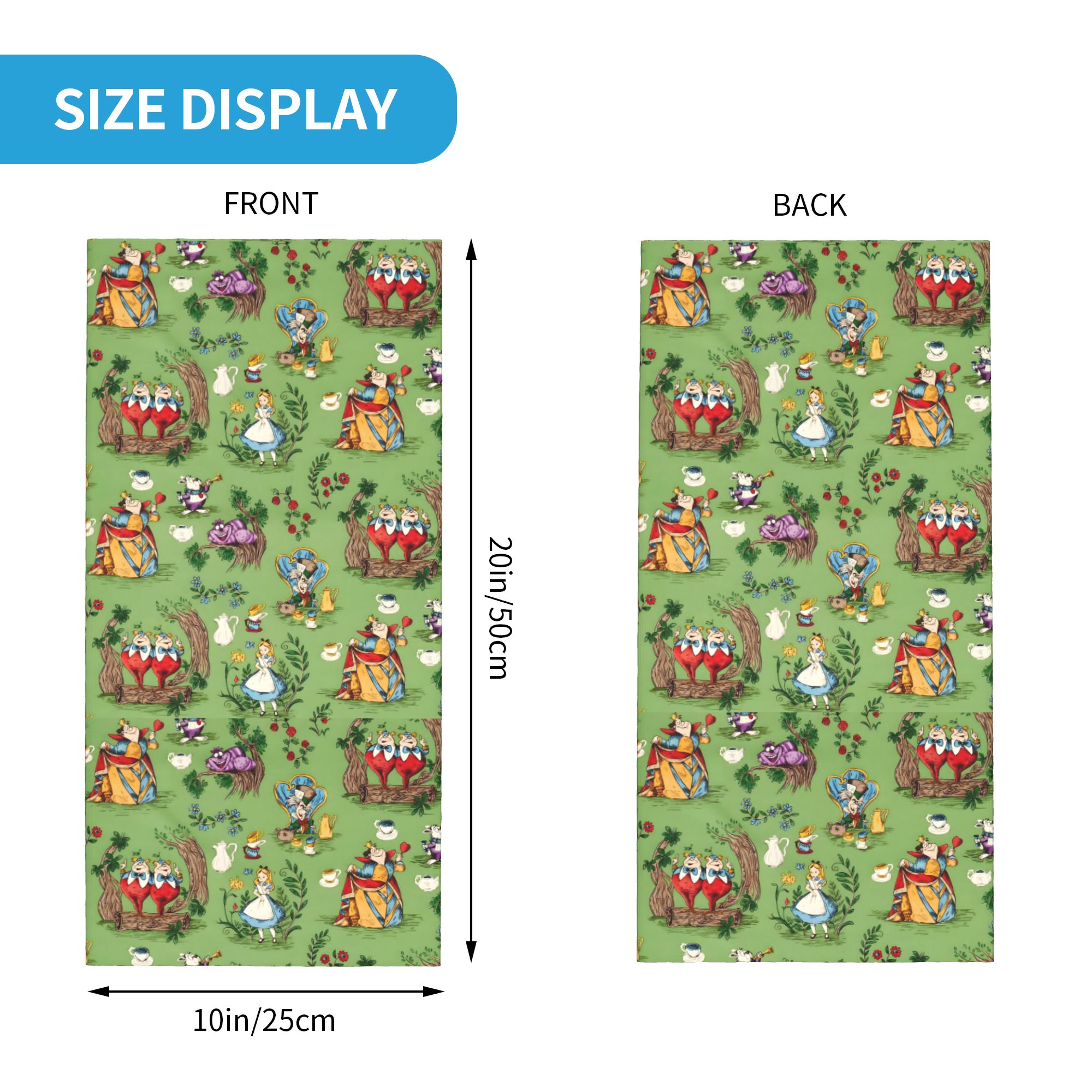 Custom A-Alice in W-Wonderland - Neck Gaiter Face Cover avaliação e preço