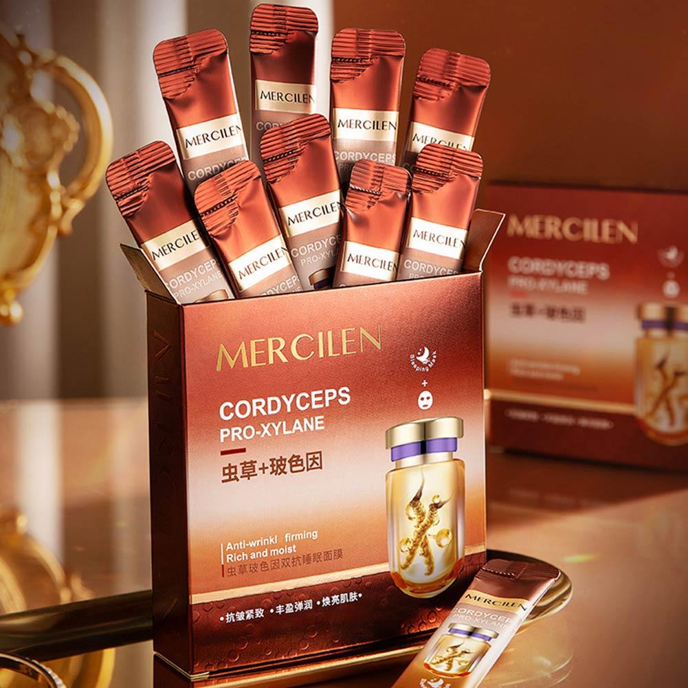 20PCS/box Mercilen Cordyceps P - Face Mask Storage Box avaliação e preço