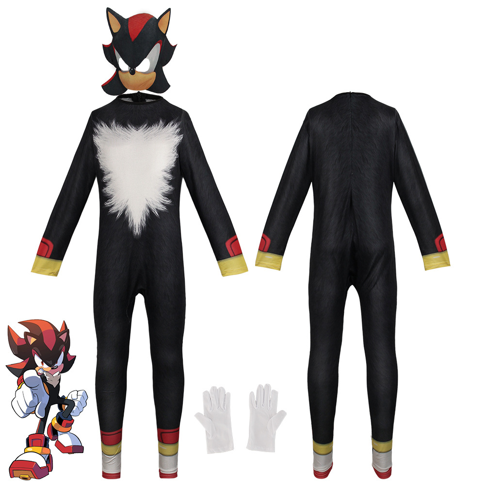 Anime Game Sonic Blue Red Blac - Black Face Mask Pack avaliação e preço