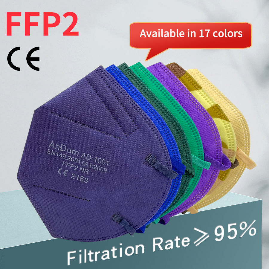 10PCS FFP2 Mask CE Approved Fi - Respirator Half Face avaliação e preço