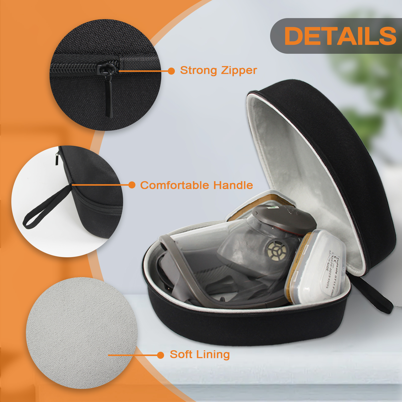 Hard Protective Travel Case fo - Mask Case Hard Shell avaliação e preço