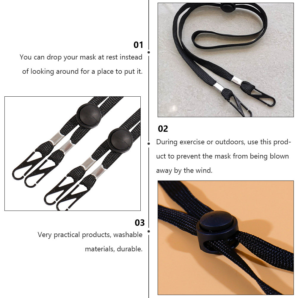 12Pcs Face Mask Lanyard Anti-F - Mask Ear Saver Strap avaliação e preço
