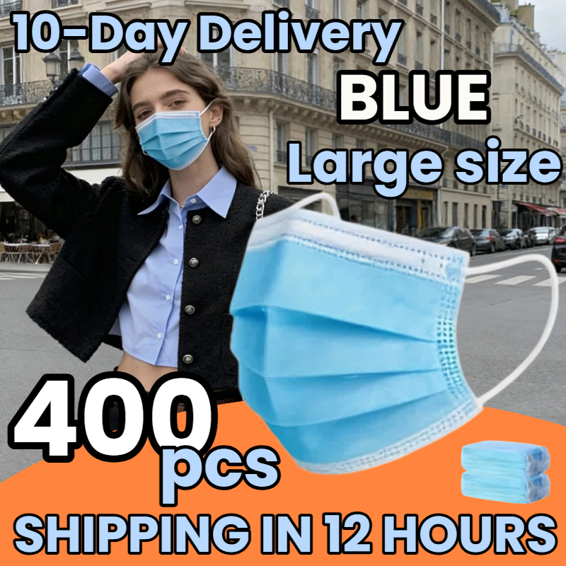 Delivery in 10 Days! 400Pcs Th - Disposable Mask Blue avaliação e preço