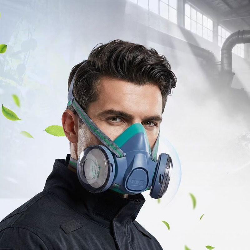 Dual Filter Silicone Half Face - Respirator Half Face avaliação e preço
