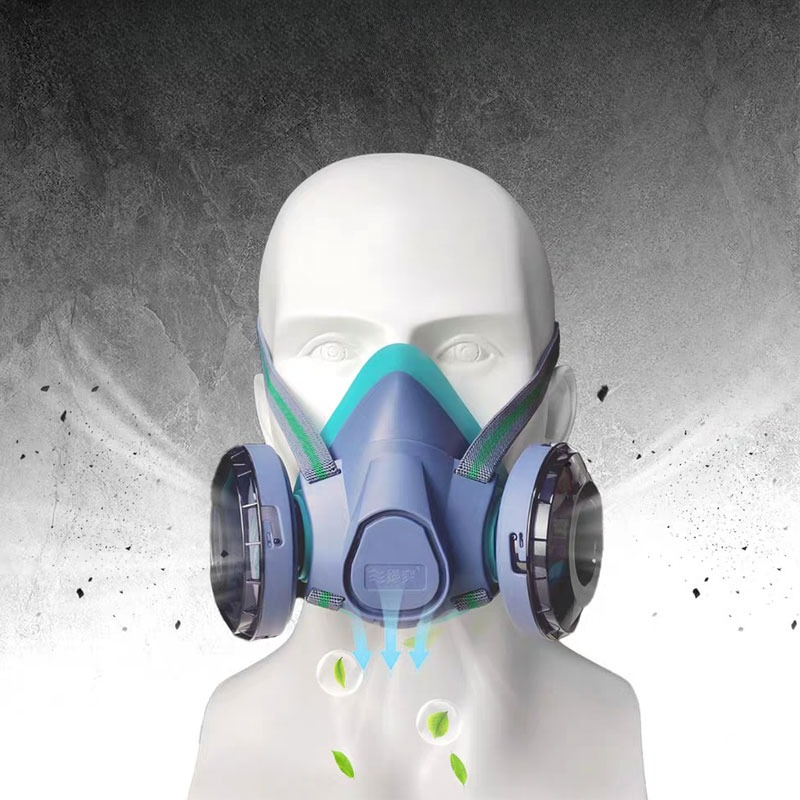 Dual Filter Silicone Half Face - Respirator Half Face avaliação e preço