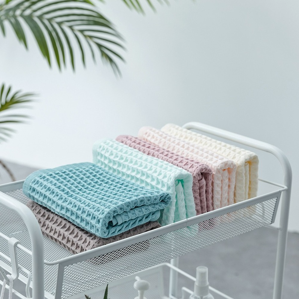 1Pcs Waffle Soft Face Towels f - Cloth Face Mask Washable avaliação e preço