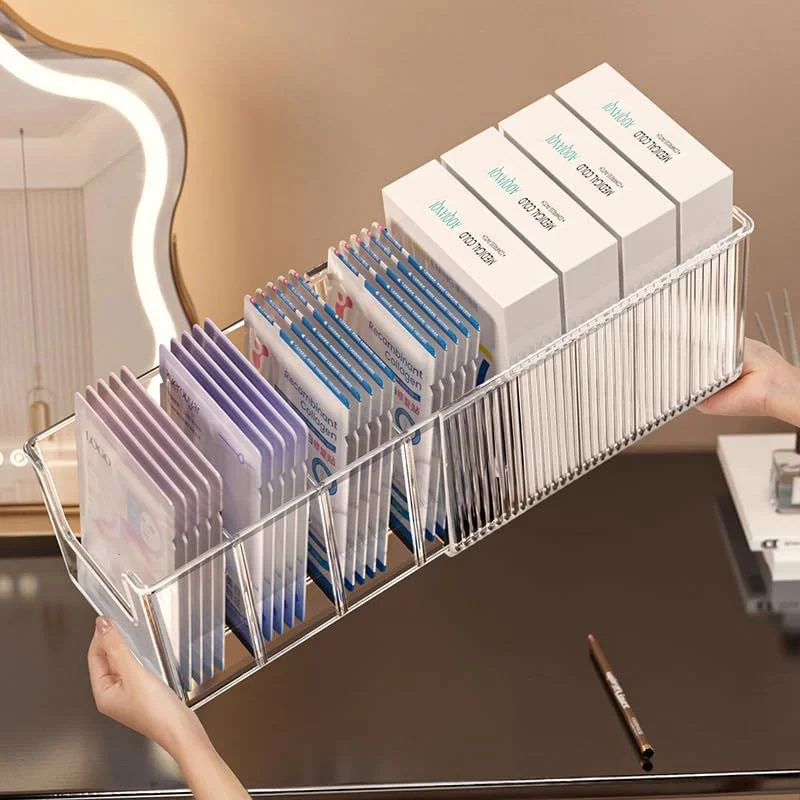 Extendable Acrylic Makeup Orga - Face Mask Storage Box avaliação e preço