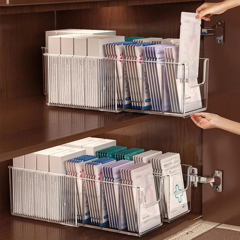 Extendable Acrylic Makeup Orga - Face Mask Storage Box avaliação e preço