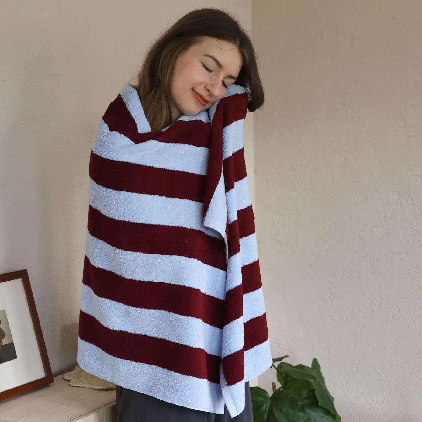 Retro Striped Pure Cotton Towe - Cloth Face Mask Washable avaliação e preço