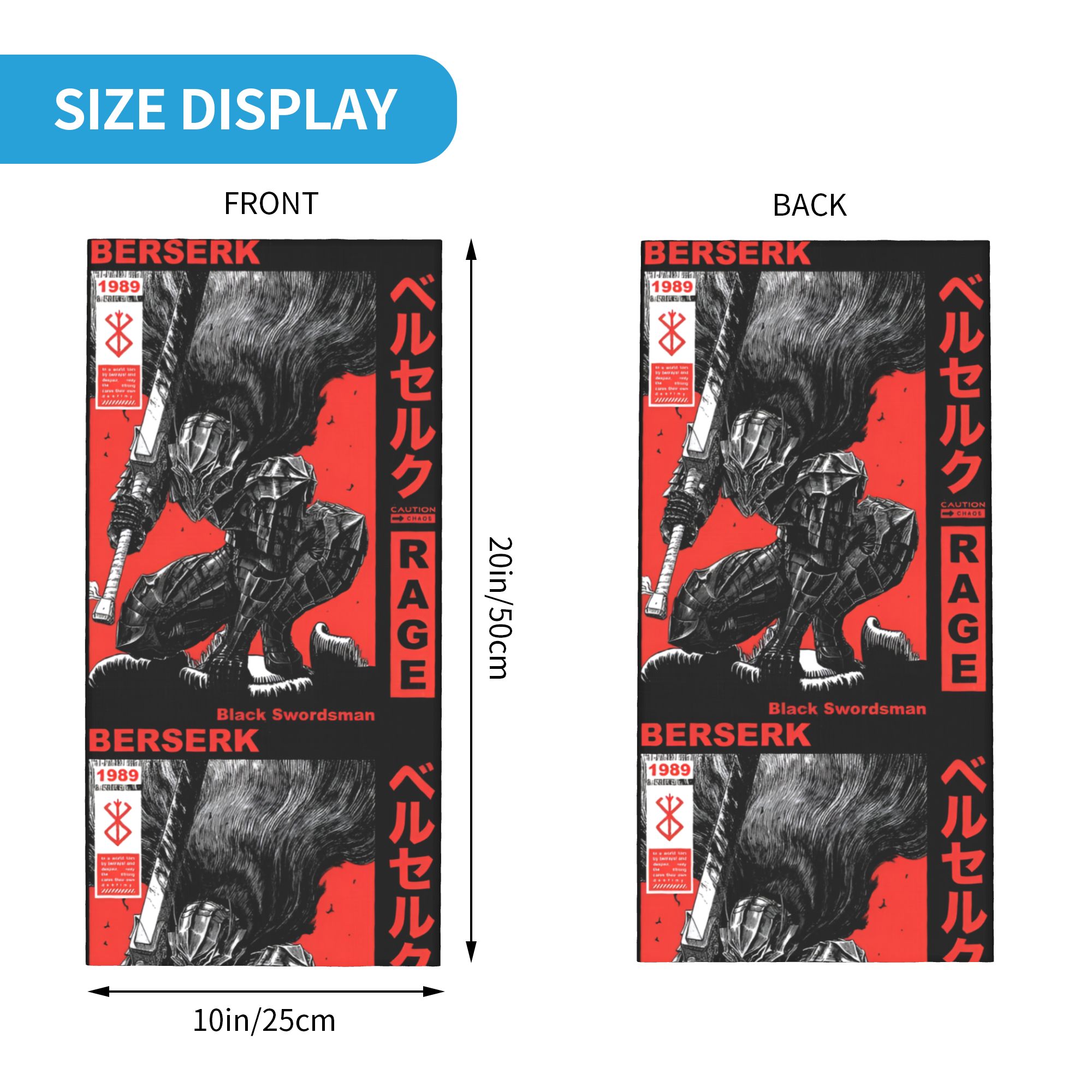 Custom B-Berserks Bandana Neck - Neck Gaiter Face Cover avaliação e preço