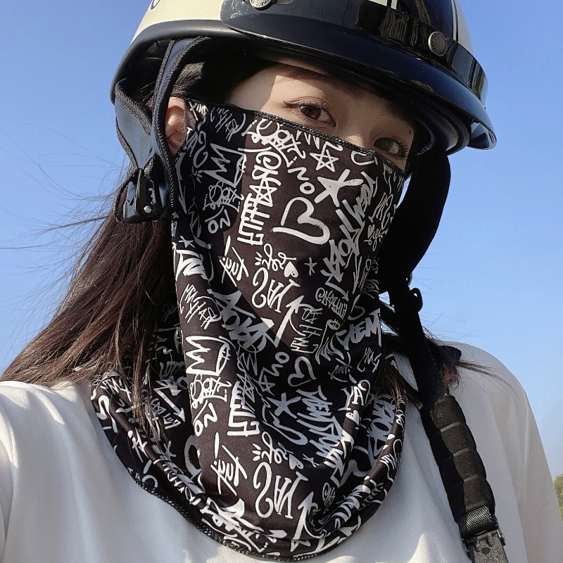 Full Face Cycling Mask Ice Sil - Sports Mask Breathable avaliação e preço