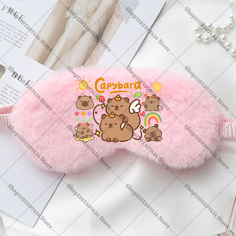 Capybara Girl Cartoon Sleep Ey - Kids Face Mask avaliação e preço