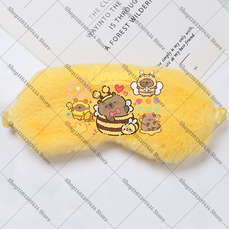 Capybara Girl Cartoon Sleep Ey - Kids Face Mask avaliação e preço