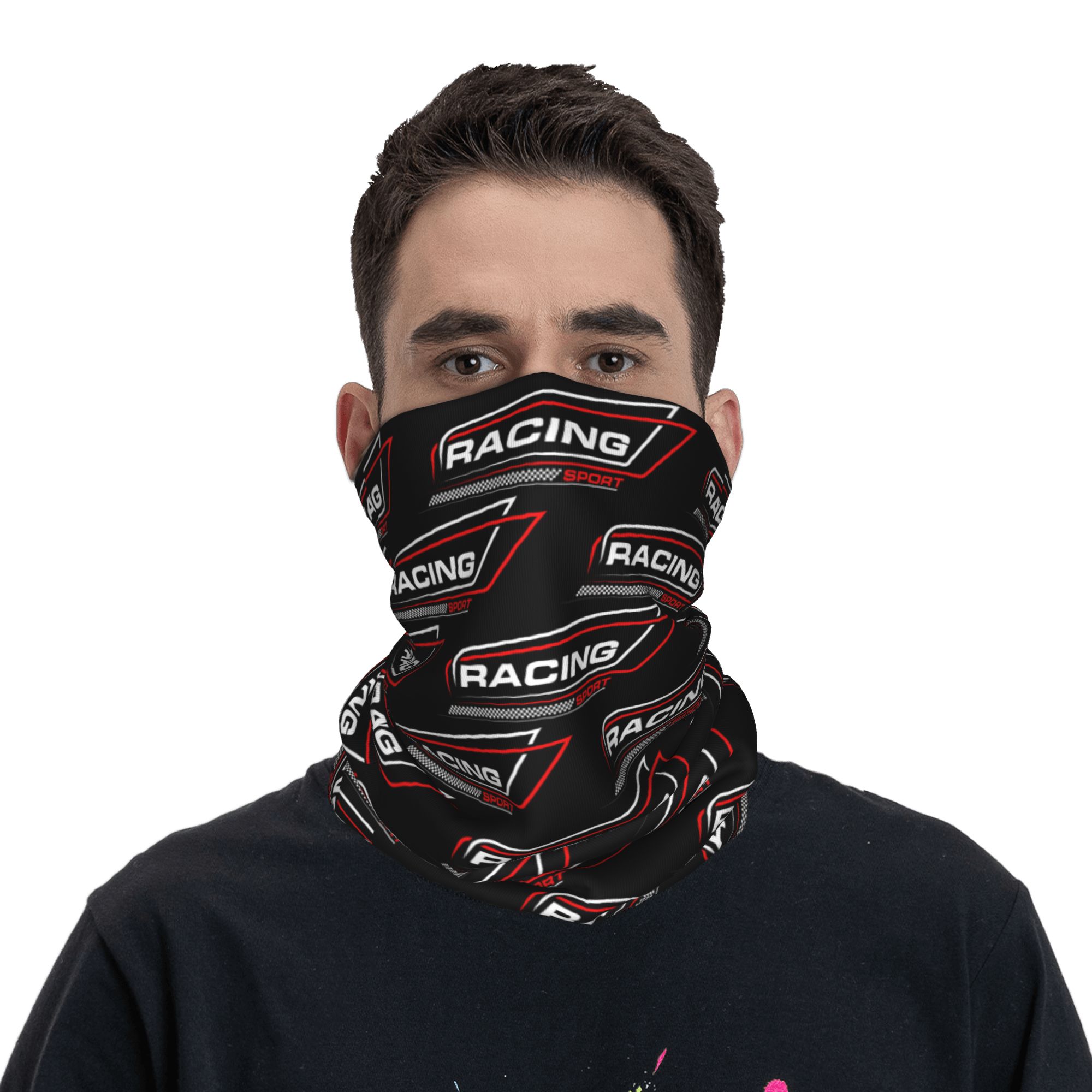 Custom Racing Speed Race Banda - Neck Gaiter Face Cover avaliação e preço