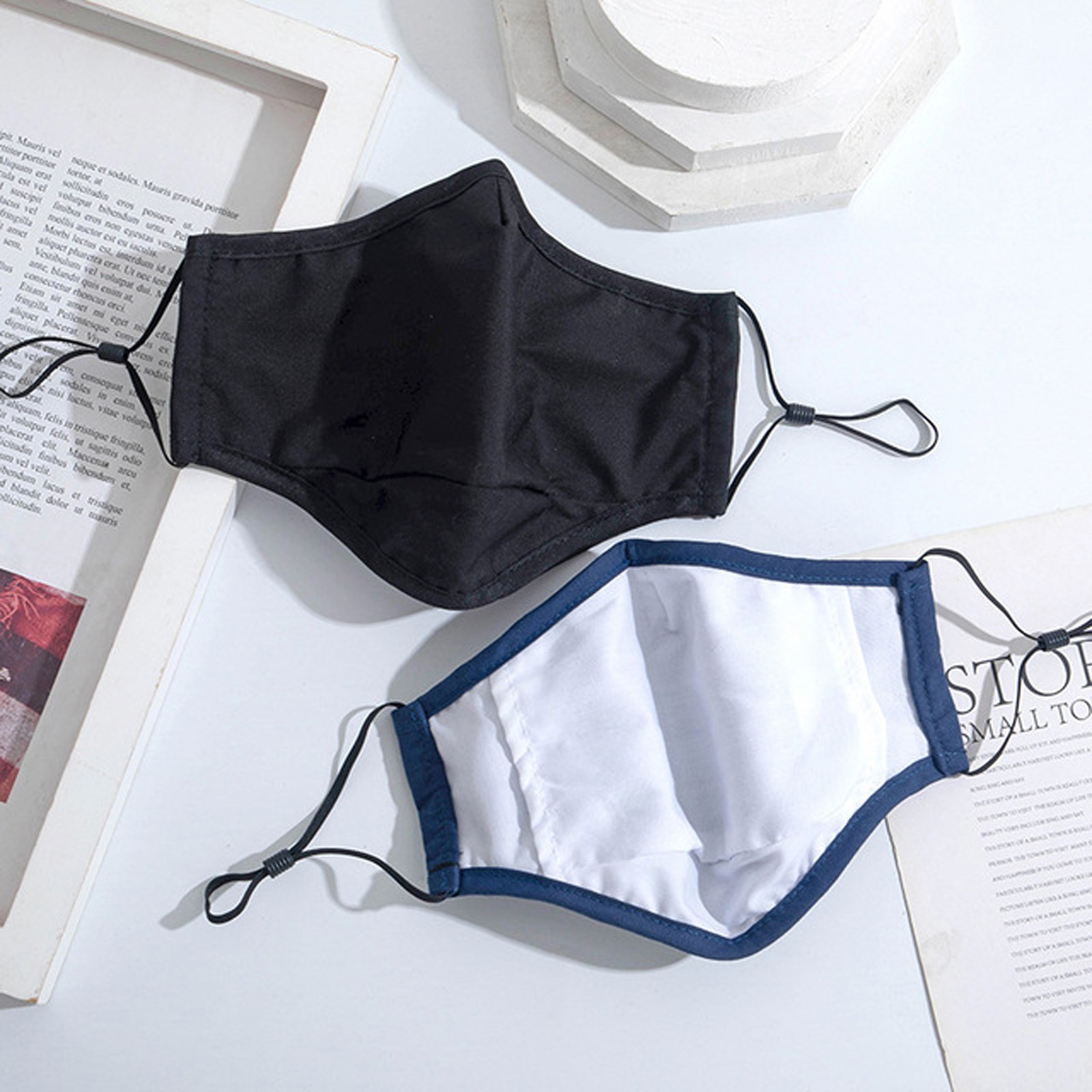 Men and Women Solid Color Faci - Cloth Face Mask Washable avaliação e preço