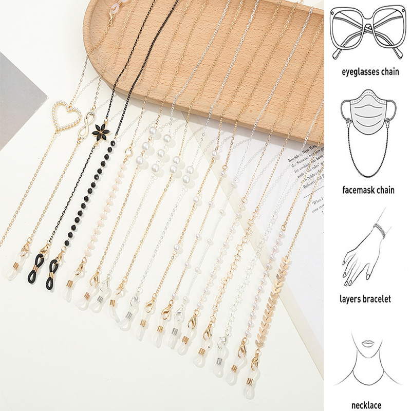 2022 Fashion Glasses Chain for - Mask Chain Holder avaliação e preço